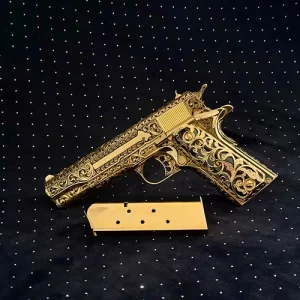 Colt 45acp.-24K Gold Lace