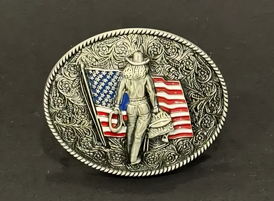 A cowgirl buckle. 
