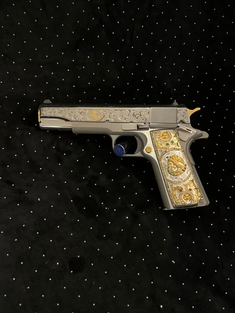A gorgeous Colt 38 handheld gun.