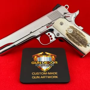 Colt 45acp Stagg Horn Silver