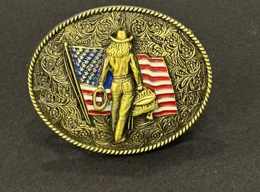 A cowgirl buckle