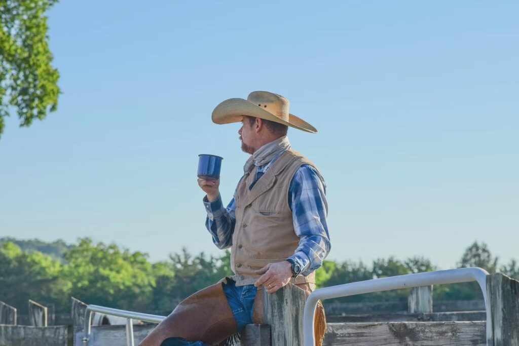 A man wearing a cowboy hat.