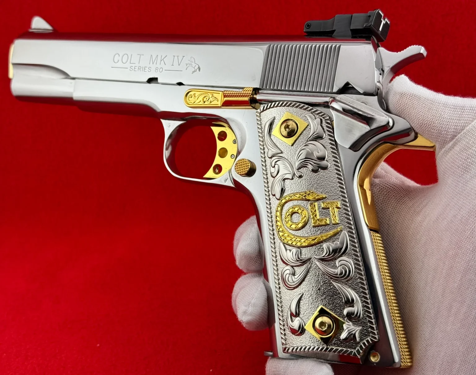 A stylish customized gun.