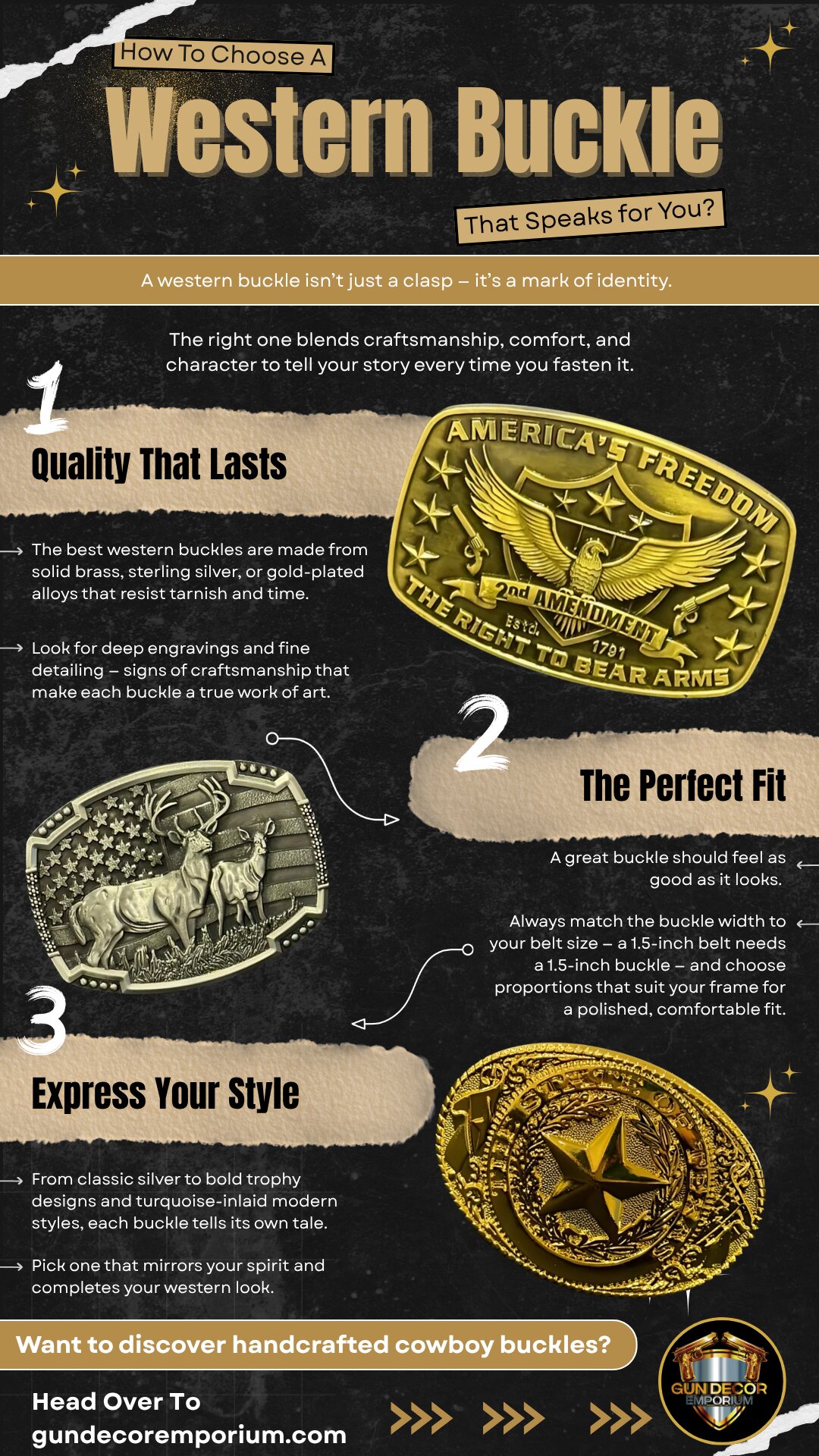 how to choose a western buckle
