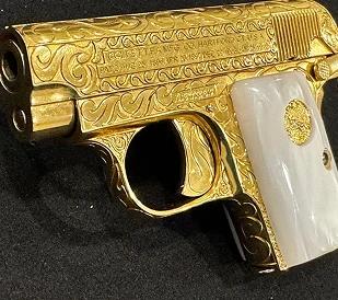 A uniquely designed gun for purchase.